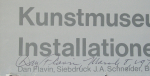 Flavin, Dan - 1975 - Kunsthalle und Kunstmuseum Basel (Installationen in fluoreszierendem Licht)