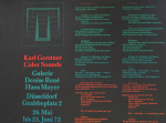 Gerstner, Karl - 1972 - Galerie Denise René Hans Mayer (Color Sounds)