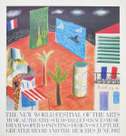 Hockney, David - 1982 -  Miami (The New World Festival)