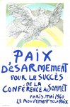 Picasso, Pablo - 1960 - Le mouvement de la paix Paris (Paix désarmement)