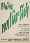 Blume, Bernhard Joh. - 1988 - (Blume natürlich) Freie Volkshochschule