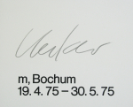 Uecker, Günther - 1975 - Galerie m Bochum