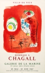 Chagall, Marc - 1967 - Galerie de la Marine Nizza (Sirène rouge - La Baie des Anges)