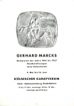 Marcks, Gerhard - 1957 - Kölnischer Kunstverein Hahnentorburg