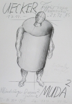 Uecker, Günther - 1985 - (Dosenritter) Galerie MUDA Hamburg