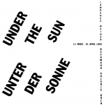 Weiner, Lawrence - 1999 - Galerie Buchmann Köln (Under The Sun / Unter Der Sonne)