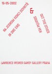 Weiner, Lawrence - 2002 - Gandy Gallery Prag
