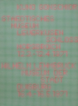 Gonschior, Kuno - 1971 - Museum Schloß Morsbroich Leverkusen