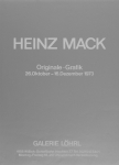 Mack, Heinz - 1973 - Galerie Löhrl, Willich-Schiefbahn