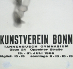 Schreiter, Johannes - 1966 - Kunstverein Bonn (Brandcollagen, Glasbilder, Entwürfe)