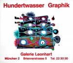 Hundertwasser, Friedensreich - 1966 - Galerie Leonhart München