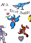 Saint-Phalle, Niki de - 1975 - Plakat vor der Schrift