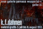 Dahmen, Karl Fred - 1959 - Galerie Parnass