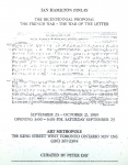 Finlay, Ian Hamilton - 1989 - Art Metropole Toronto (The Bicentennial Proposal)