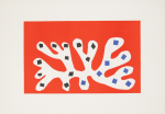 Matisse, Henri - 1952 - Galerie Der Spiegel Köln (Algue blanche sur fond rouge)