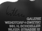 Luther, Adolf - 1976 - Galerie Wendtorf-Swetec Düsseldorf (Objekte und Kinetik)