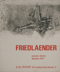Friedlaender, Johnny - 1970 - La Hune Paris