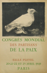 Picasso, Pablo - 1949 - Salle Pleyel Paris (Congrès Mondial des Partisans de la Paix / Plakat und Ankündigung)