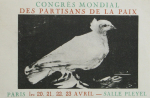 Picasso, Pablo - 1949 - Salle Pleyel Paris (Congrès Mondial des Partisans de la Paix / Plakat und Ankündigung)