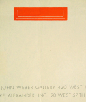 Sandback, Fred - 1976 - John Weber Gallery New York (Sculpture and Prints)