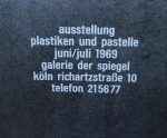 Segal, George - 1969 - Galerie der Spiegel, Köln