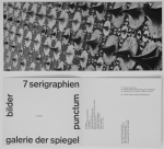 Mavignier, Almir - 1966 - Galerie Der Spiegel Köln (7 serigraphien punctum / Einladung)