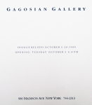 Klein, Yves - 1989 - Gagosian Gallery (Spongs Reliefs)