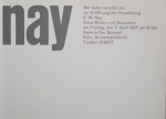 Nay, Ernst Wilhelm - 1967 - Köln und andere (Einladungen)