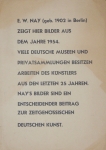 Nay, Ernst Wilhelm - 1954 - Galerie Springer Berlin