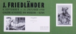 Friedlaender, Johnny - 1958 - Galerie Boisseree Köln