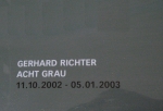 Richter, Gerhard - 2002 - Deutsche Guggenheim Berlin (Acht Grau)