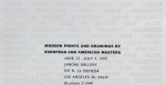 Adams, Clinton - 1954 - The Landau Gallery Los Angeles (invitation)