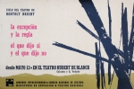 Anonym - 1961 - Teatro Hubert de Blanck Havanna (Bertolt Brecht / la excepción y la regla)