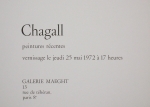 Chagall, Marc - 1972 - Galerie Maeght (peintures récentes / Einladung)