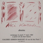 Kuroda, Aki - 1984 - Galerie Maeght (Einladung)