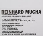 Mucha, Reinhard - 2014 - Sprüth Magers Berlin