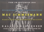 Zimmermann, Mac - 1947 - Galerie Gerd Rosen