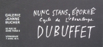 Dubuffet, Jean - 1966 - Galerie Bucher (Einladung)