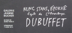 Dubuffet, Jean - 1966 - Galerie Bucher (invitation)