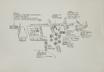 Creuz, Serge - 1968 - Ausstellungsplan und Glückwunschkarte