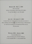 Bellmer, Hans - 1999 - Gallery Ubu und Galerie Berinson (Einladung)