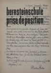 Grieshaber, HAP - 1953 - bernsteinschule (prise de position, Martin Buber)