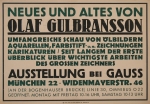 Gulbransson, Olaf - 1950 - Kunsthandlung Gauss