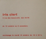 Geiger, Rupprecht - 1957 - Galerie Iris Clert (Einladung)