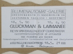 Glückman & Laimanee - 1990 - Blumenautomat-Galerie
