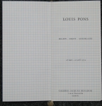 Pons, Louis - 1974 - Galerie Jacques Benador Genf (invitation)