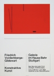 Vordemberge-Gildewart, Friedrich - 1968 - Galerie im Hause Behr Stuttgart