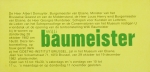 Baumeister, Willi - 1982 - Goethe-Institut Bruxelles (invitation)