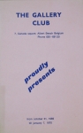 Van de Wouwer, Roger - 1969 - The Gallery Club (invitation)