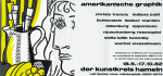 Lichtenstein, Roy - 1982 - Kunstkreis Hameln (amerikanische graphik - Einladung)
